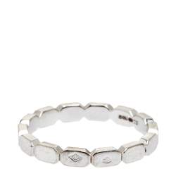 Chanel Premiere 18K White Gold Narrow Band Ring Size 52