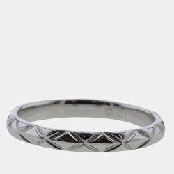 Chanel Silver Platinum Coco Crush Ring US 10.5