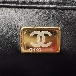 Pre Owned Chanel Black Quilted Leather Small Trendy CC Top Handle Bag