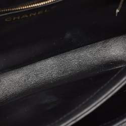 Pre Owned Chanel Black Quilted Leather Small Trendy CC Top Handle Bag