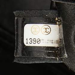 Pre Owned Chanel Black Quilted Leather Maxi 3 Flap Bag