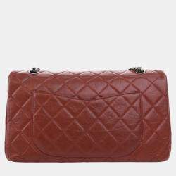 Chanel Red Leather 227 Medium Reissue Double Flap Reissue Shoulder Bag