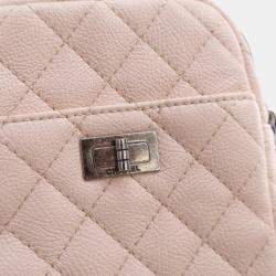 Chanel Pink Quilted Grained Leather Vertical Reissue Camera Shoulder Bags