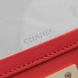 Chanel Orange CC Lambskin Elegant Chain Vanity Case