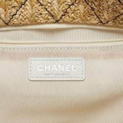 Chanel Navy Blue PVC and Denim 31 Shopping Bag