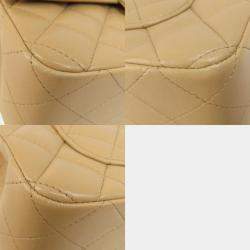 Chanel Beige Leather Mini Classic Single Flap Shoulder Bags