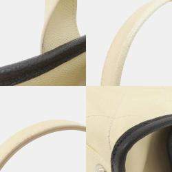 Chanel Black/Ivory Caviar Leather Deauville Tote Bag