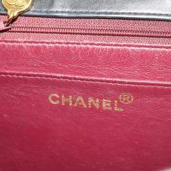 Chanel Black Leather Classic Double Flap Bag