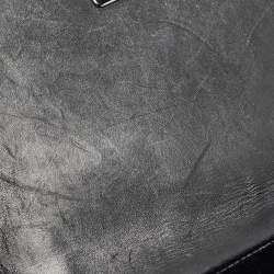 Pre Owned Chanel Black Quilted Velvet Medium Boy Flap Bag