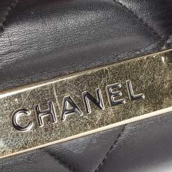 Chanel Black Quilted Leather Large Trendy CC Top Handle Bag