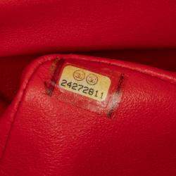 Pre Owned Chanel Medium Classic Chevron Caviar Double Flap Bag
