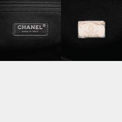 Chanel Black Canvas Medium Deauville Tote Bag