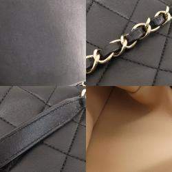 Pre Owned Chanel Navy Caviar Leather Large Filigree Shoulder Bag