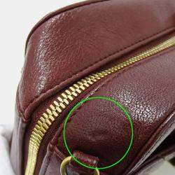 Chanel Bordeaux Chevron Sheepskin Small CC Flap Pocket Camera Bag 