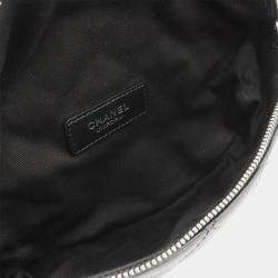 Chanel Black Calfskin Quilted Waist Belt Bag 