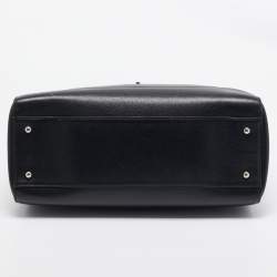 Pre Owned Chanel Black Leather Medium Neo Executive Shopping Tote
