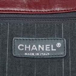 Pre Owned Chanel Red Quilted Leather Maxi In and Out Flap Bag