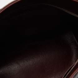 Pre Owned Chanel Burgundy Quilted Caviar Leather Medallion Tote