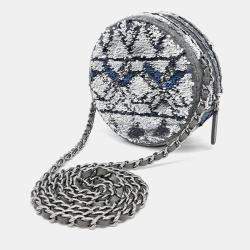 Pre Owned Chanel Multicolor Sequin round mini cross bag