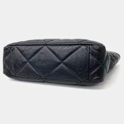 Pre Owned Chanel Black Leather 19 Chain Shoulder Bag