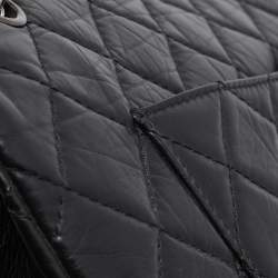 Chanel Black Quilted Aged Leather Reissue 2.55 Classic 227 Flap Bag