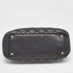 Pre Owned Chanel Black/Beige Quilted Leather Paris Dallas Chic Stitch Bag