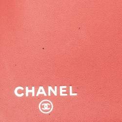 Chanel Dark Red Quilted Caviar Leather Boy Yen Wallet