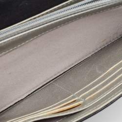 Chanel Black Camellia Embossed Leather Large Flap Wallet