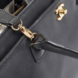 Pre Owned Chanel Black Leather Cerf Shopper Tote
