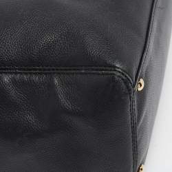 Pre Owned Chanel Black Leather Cerf Shopper Tote