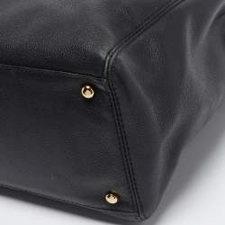 Pre Owned Chanel Black Leather Cerf Shopper Tote