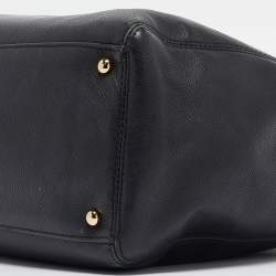 Pre Owned Chanel Black Leather Cerf Shopper Tote