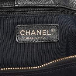 Pre Owned Chanel Black Leather Cerf Shopper Tote