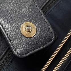 Pre Owned Chanel Black Leather Cerf Shopper Tote