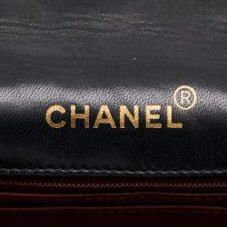 Pre Owned Chanel Black Leather Diana Flap Bag