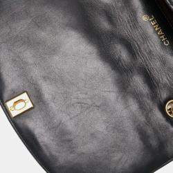 Pre Owned Chanel Black Leather Diana Flap Bag