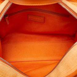 Chanel Orange Canvas Small Deauville Tote Bag