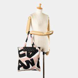 Chanel Multicolour Nylon Graffiti Foldable Shopping Tote in Caviar Flap