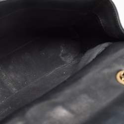 Pre Owned Chanel Black Quilted Leather Medium Pagoda Flap Bag
