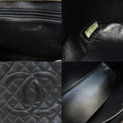 Chanel Black Caviar Leather  Medallion Tote Bag