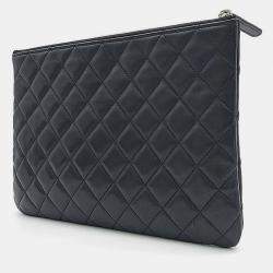 Pre Owned حقيبة كلتش شانيل جديدة متوسطة الحجم