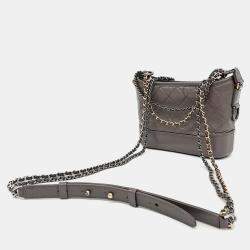 مملوكة مسبقًا Chanel Grey Leather Gabrielle Small Hobo Bag 
