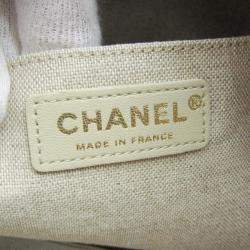 Chanel Multicolor Canvas and Leather Floral Shopping Tote Bag