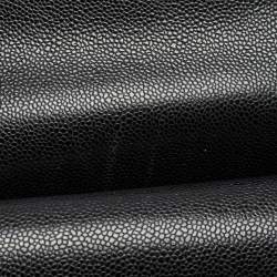 Pre Owned Chanel Black Quilted Caviar Leather Maxi Classic Double Flap Bag
