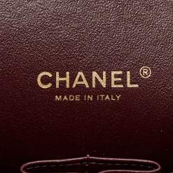 Pre Owned Chanel Black Quilted Caviar Leather Maxi Classic Double Flap Bag