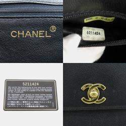 Chanel Black Caviar Leather Classic Twisted Strap Shoulder Bag