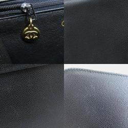 Chanel Black Caviar Leather Classic Twisted Strap Shoulder Bag
