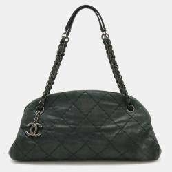 Chanel Medium Iridescent Calfskin Just Mademoiselle Bowling Bag