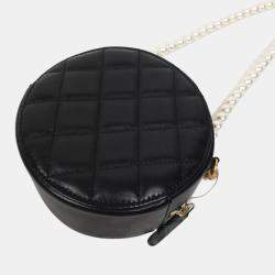 Chanel pearl chain round Crossbody bag