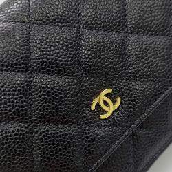 Pre Owned Chanel Caviar WOC Mini Crossbody Bag